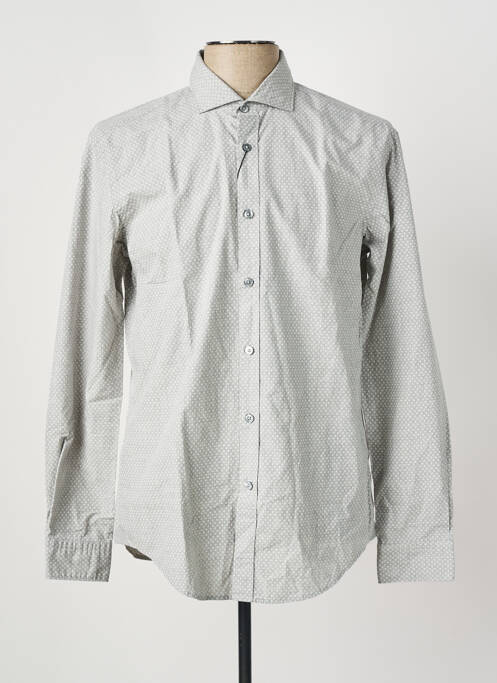 Chemise manches longues gris HUGO BOSS pour homme