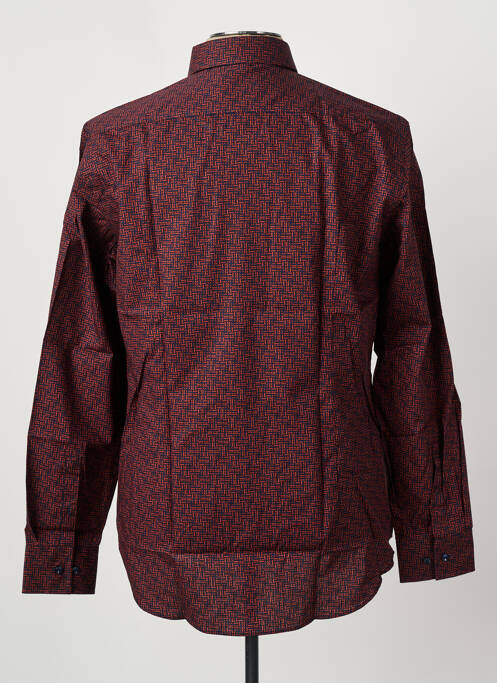 Chemise manches longues marron HUGO BOSS pour homme