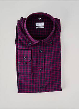 Chemise manches longues coupe droite violet SEIDEN STICKER homme