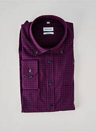 Chemise manches longues coupe droite violet SEIDEN STICKER homme