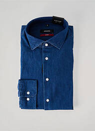 Chemise manches longues coupe cintrée bleu SEIDEN STICKER homme