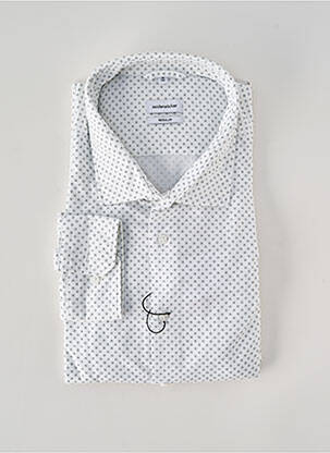 Chemise manches longues imprimé fantaisie blanc SEIDEN STICKER homme