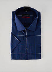 Chemise manches courtes bleu SEIDEN STICKER homme seconde vue