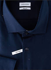 Chemise manches longues bleu SEIDEN STICKER homme seconde vue