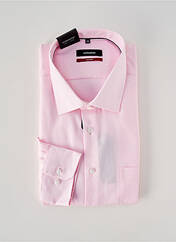 Chemise manches longues rose SEIDEN STICKER homme seconde vue