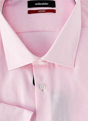 Chemise manches longues rose SEIDEN STICKER homme seconde vue