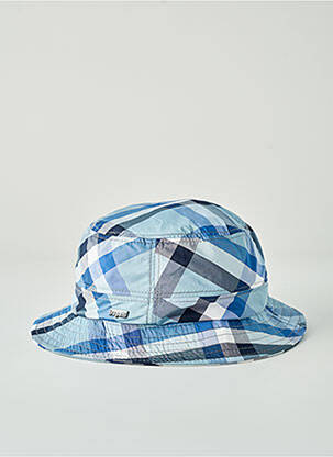 Chapeau tissage popeline bleu BUGATTI homme