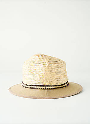 Chapeau forme chapeau paille marron BUGATTI homme