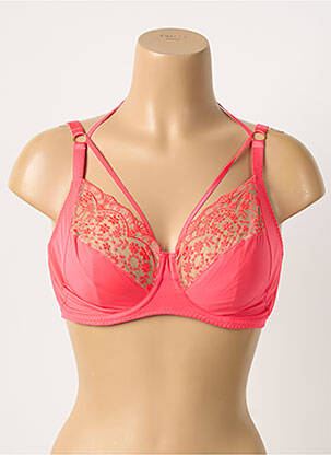 Soutien-gorge effet matière satinée haut soutien-gorge emboitant rose PRIMADONNA femme