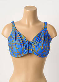 Haut de maillot de bain stretch haut soutien-gorge balconnet bleu PRIMADONNA femme