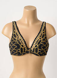 Soutien-gorge effet matière satinée haut soutien-gorge moulé noir PRIMADONNA femme