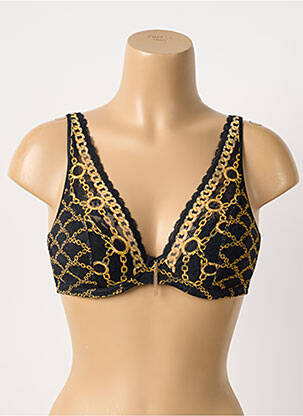 Soutien-gorge effet matière satinée haut soutien-gorge moulé noir PRIMA DONNA femme