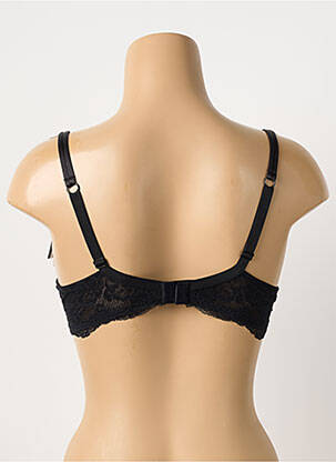 Soutien-gorge effet matière satinée haut soutien-gorge push-up noir AMBRA femme