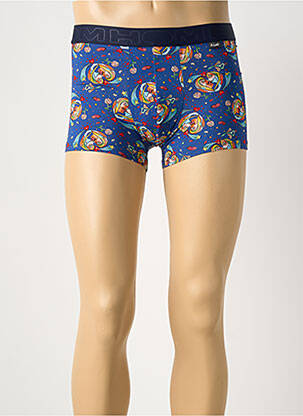 Boxer imprimé fantaisie bleu HOM homme