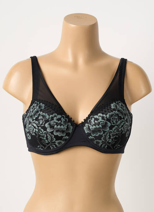 Soutien-gorge effet matière satinée haut soutien-gorge moulé noir PRIMA DONNA femme