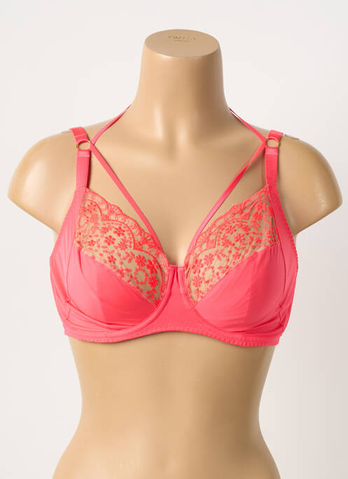 Soutien-gorge effet matière satinée haut soutien-gorge emboitant rose PRIMA DONNA femme
