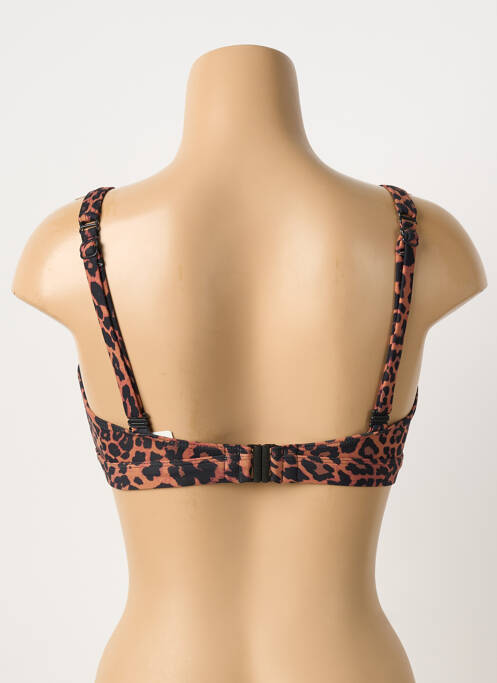 Haut de maillot de bain stretch haut soutien-gorge avec mousse de rembourrage amovible marron PRIMA DONNA femme