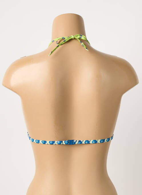 Haut de maillot de bain stretch haut soutien-gorge avec mousse de rembourrage amovible bleu JESSY BEACHWEAR femme