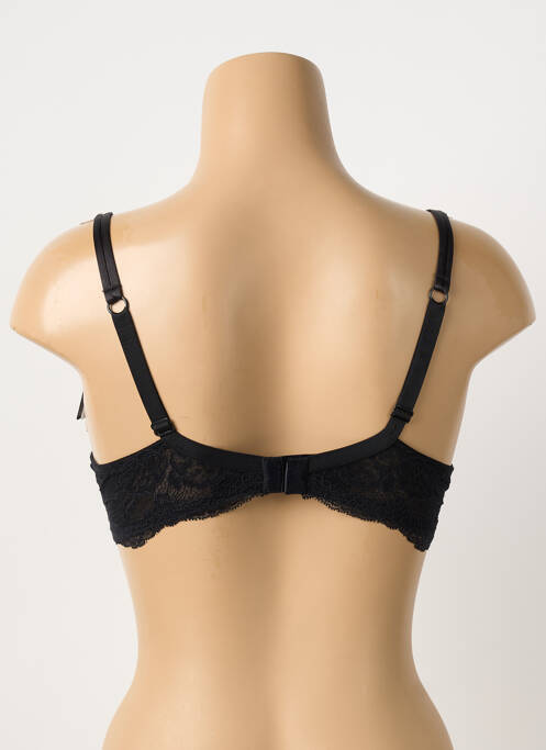 Soutien-gorge effet matière satinée haut soutien-gorge push-up noir AMBRA femme