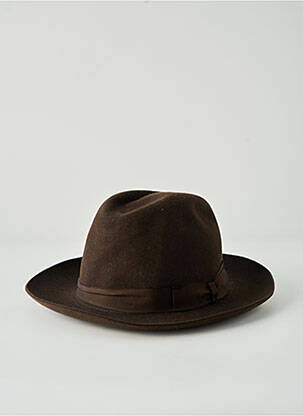 Chapeau doublure marron BORSALINO homme