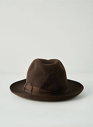Chapeau doublure marron BORSALINO homme