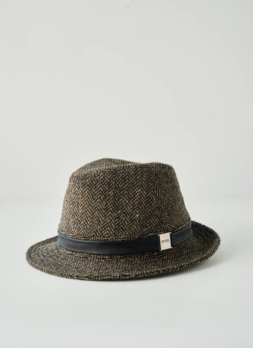 Chapeau doublure marron HUGO BOSS homme