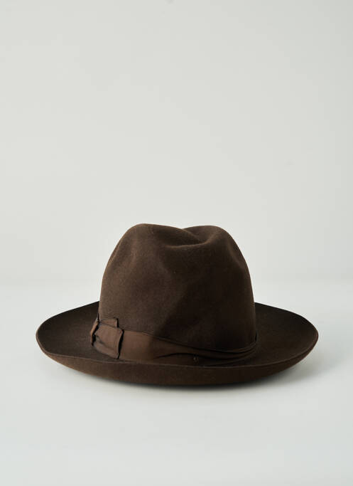 Chapeau doublure marron BORSALINO homme