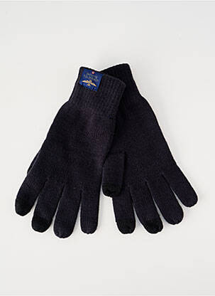 Gants stretch noir AERONAUTICA homme