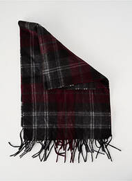 Echarpe imprimé carreaux violet WEGENER homme