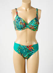 Maillot de bain 2 pièces vert ROSE POMME femme seconde vue