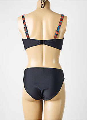 Maillot de bain 2 pièces stretch haut soutien-gorge emboitant noir ROSE POMME femme