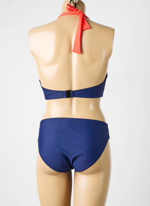 Maillot de bain 2 pièces stretch haut soutien-gorge balconnet bleu ROSE POMME femme
