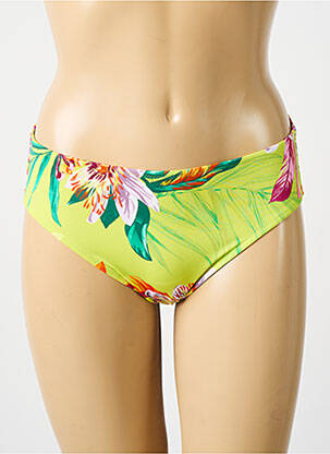 Bas de maillot de bain imprimé tie and dye culotte vert FANTASIE femme