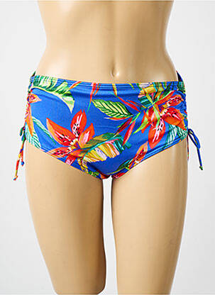 Bas de maillot de bain imprimé fleurs culotte bleu PRIMADONNA femme