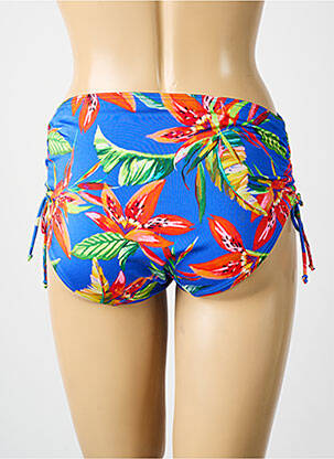 Bas de maillot de bain imprimé fleurs culotte bleu PRIMADONNA femme