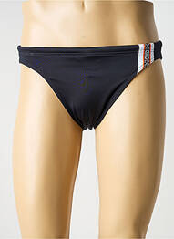 Slip de bain tissage satiné noir HOM homme