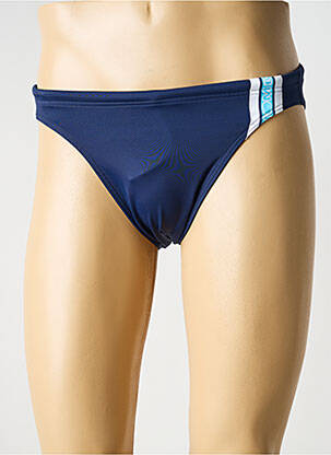 Slip de bain tissage satiné bleu HOM homme