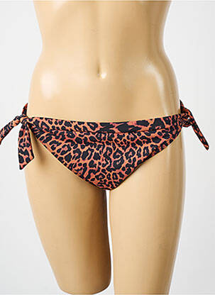 Bas de maillot de bain tissage satiné bikini marron PRIMADONNA femme
