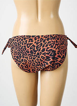 Bas de maillot de bain tissage satiné bikini marron PRIMADONNA femme
