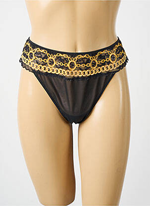 Tanga légère et transparente noir PRIMA DONNA femme