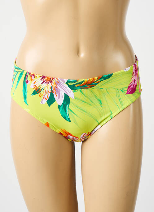 Bas de maillot de bain imprimé tie and dye culotte vert FANTASIE femme