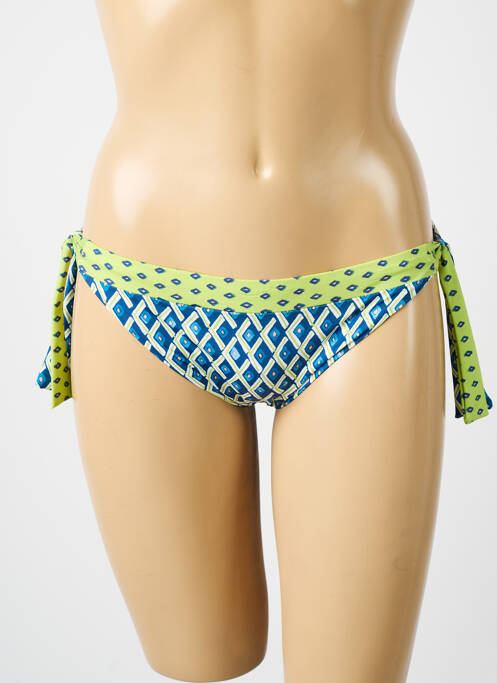 Bas de maillot de bain imprimé fantaisie bikini bleu JESSY BEACHWEAR femme