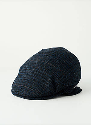 Casquette tissage pied de poule bleu BUGATTI homme