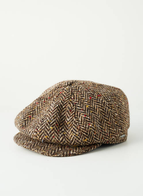 Casquette imprimé géométrique marron BUGATTI homme