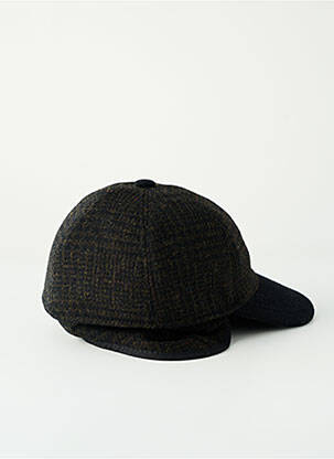 Casquette tissage pied de poule noir BUGATTI homme