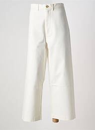 Jeans coupe large taille haute taille haute beige BELLEROSE femme