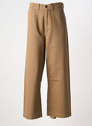 Jeans coupe large stretch taille haute marron BELLEROSE femme
