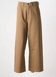 Jeans coupe large stretch taille haute marron BELLEROSE femme