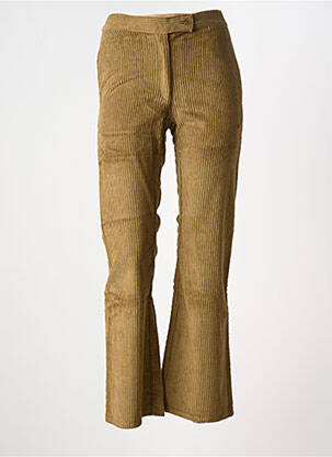 Pantalon flare stretch taille haute vert V.DE.VINSTER femme