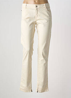 Jeans coupe slim taille normale taille normale beige ATHÉ femme